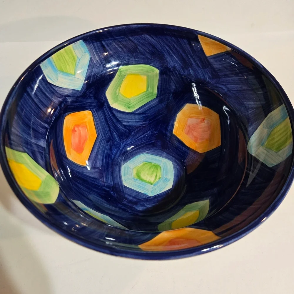Ikea Protest Bowl Memphis Style designed by Asa Gray Vintage 90s Ceramic Turkey